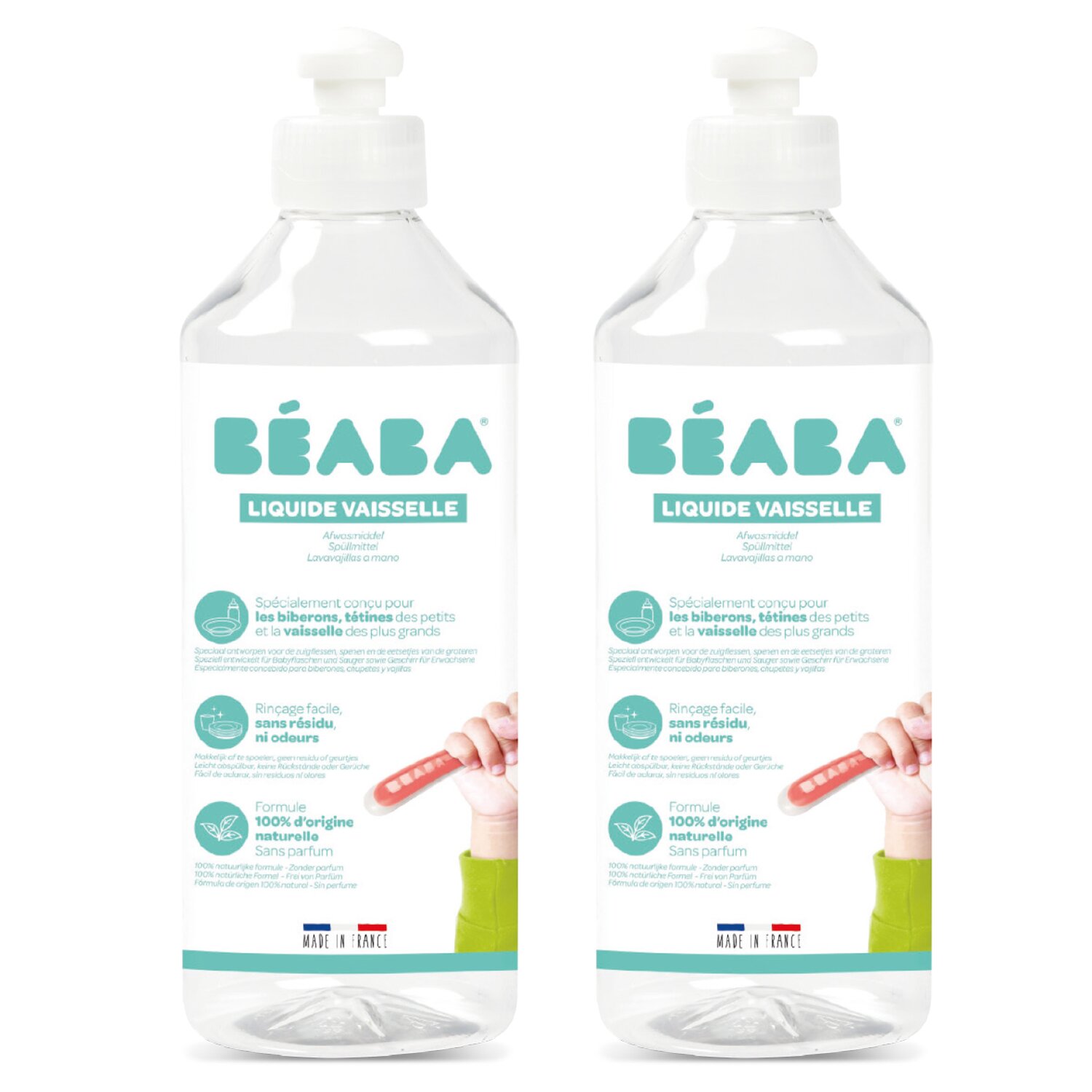 Beaba - Lot 2 Liquides vaisselle 500 ml