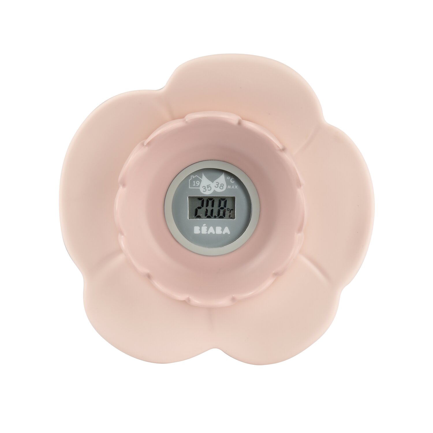  - Thermomètre de bain Lotus Vieux rose